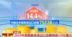 初次冲破1万亿美元 立异高！数字清点2024年我国